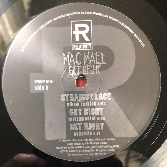Mac Mall Get Right Vinyl Lp '96 - Picture 5 of 7